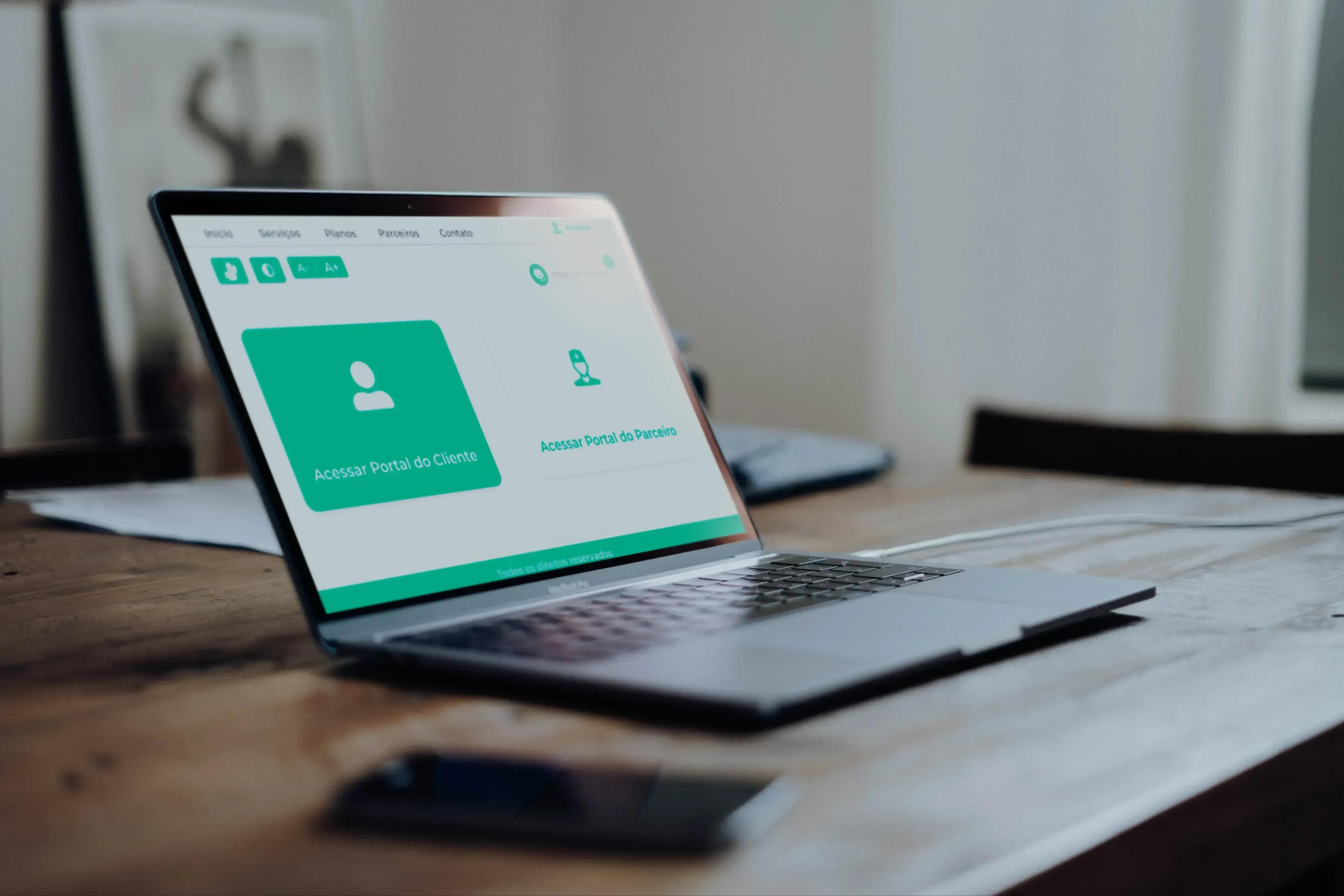 Healthcare web application interface Healthcare web application interface